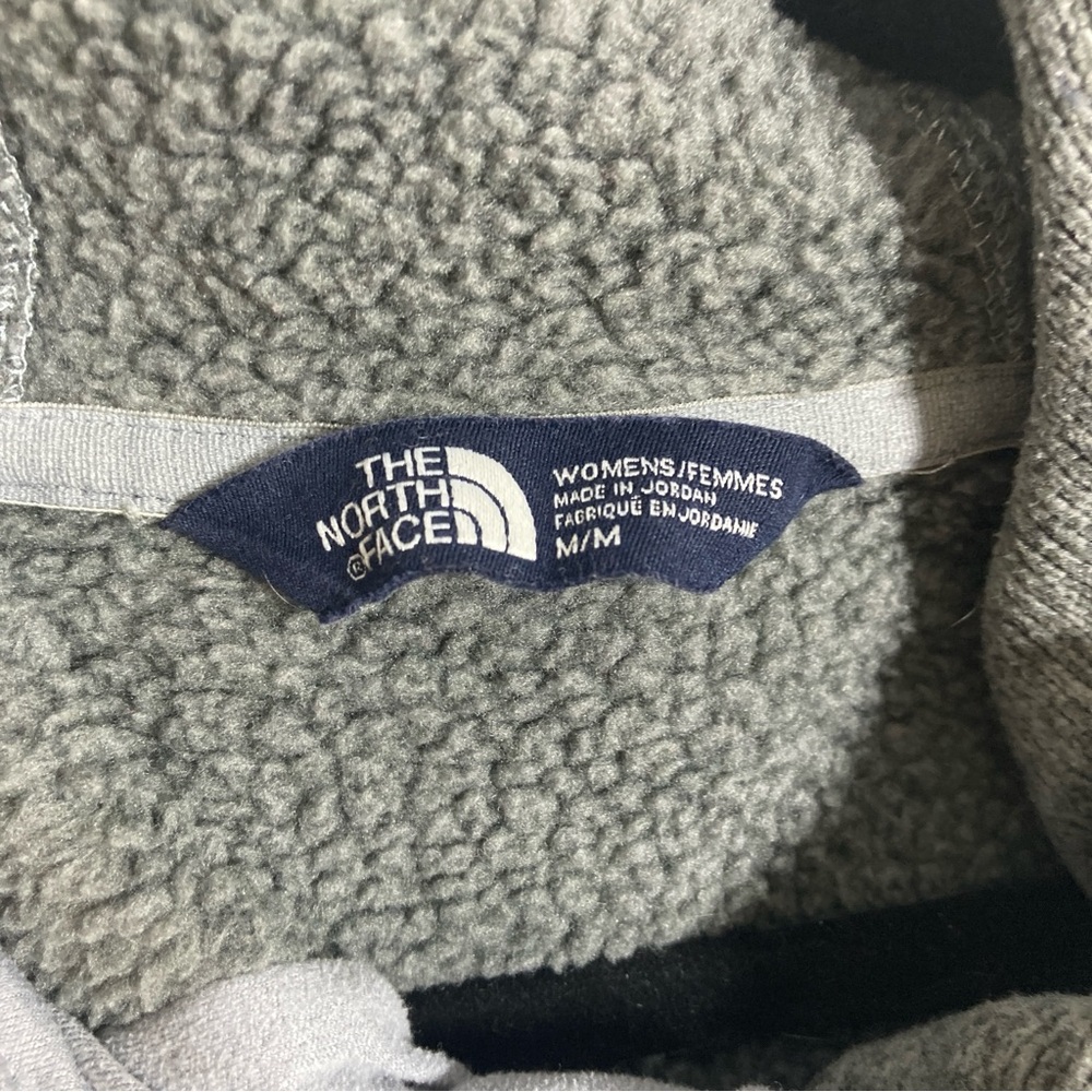 The North Face Women’s Crescent Hoodie Heather Gray Fleece Pullover Size M - Picture 9 of 16